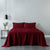 Royal Comfort Vintage Washed 100 % Cotton Sheet Set Single - Mulled Wine