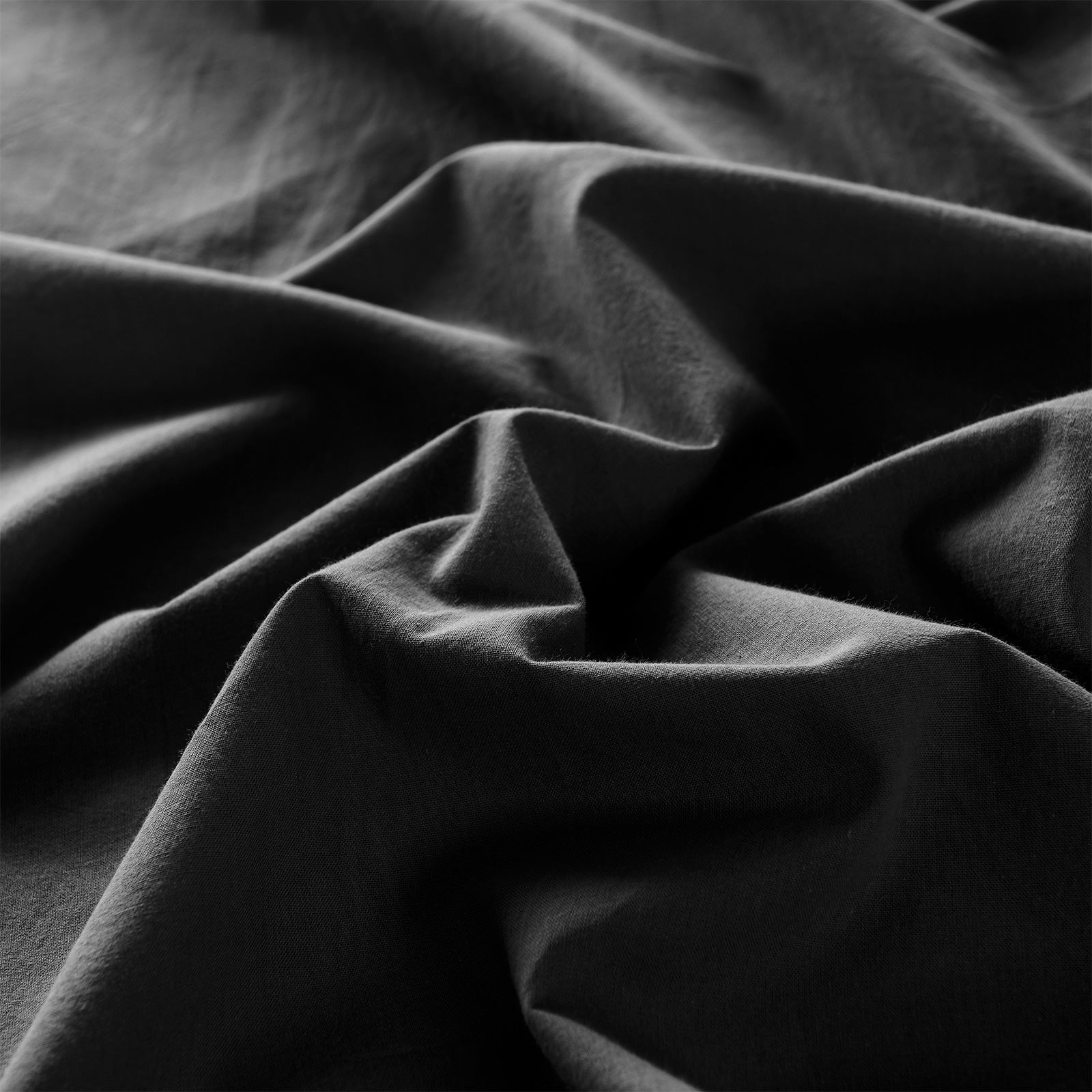 Royal Comfort Vintage Washed 100 % Cotton Sheet Set Double - Charcoal