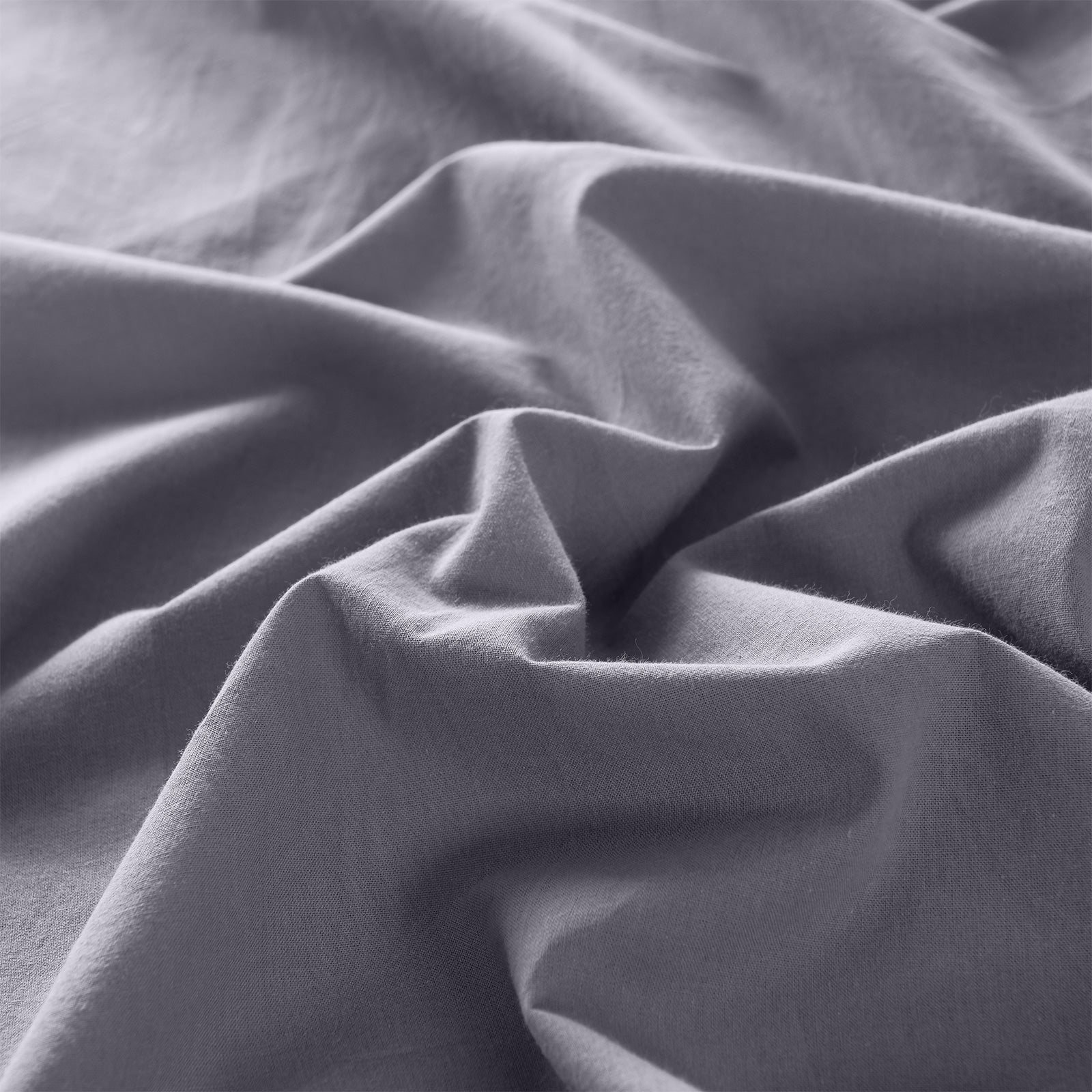 Royal Comfort Vintage Washed 100 % Cotton Sheet Set Double - Grey