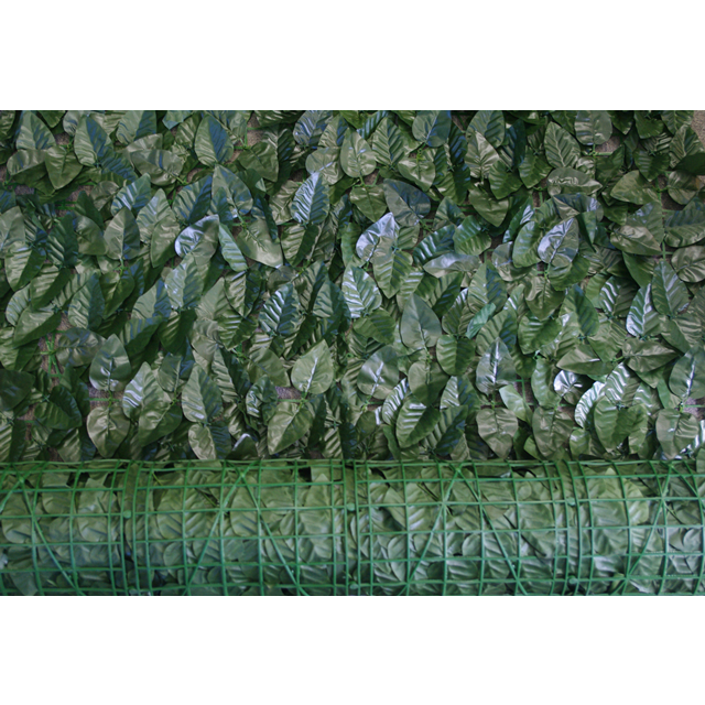 Artificial UV Peach Leaf Roll 3m By 1m