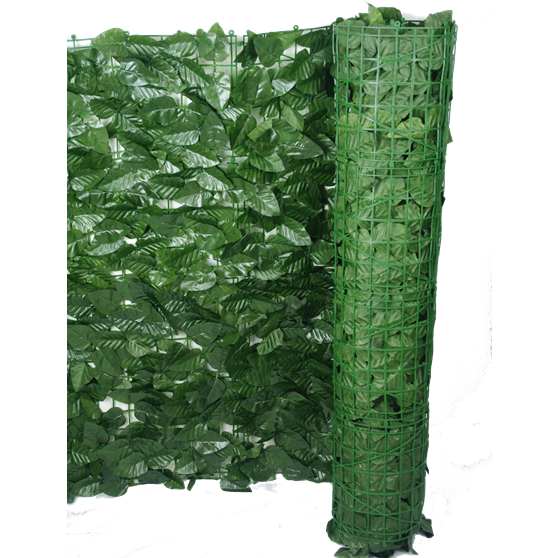 Artificial UV Peach Leaf Roll 3m By 1m