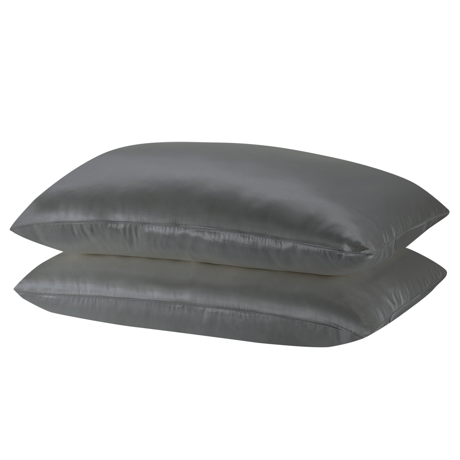 Mulberry Silk Pillow Case Twin Pack - Size: 51X76Cm - Charcoal