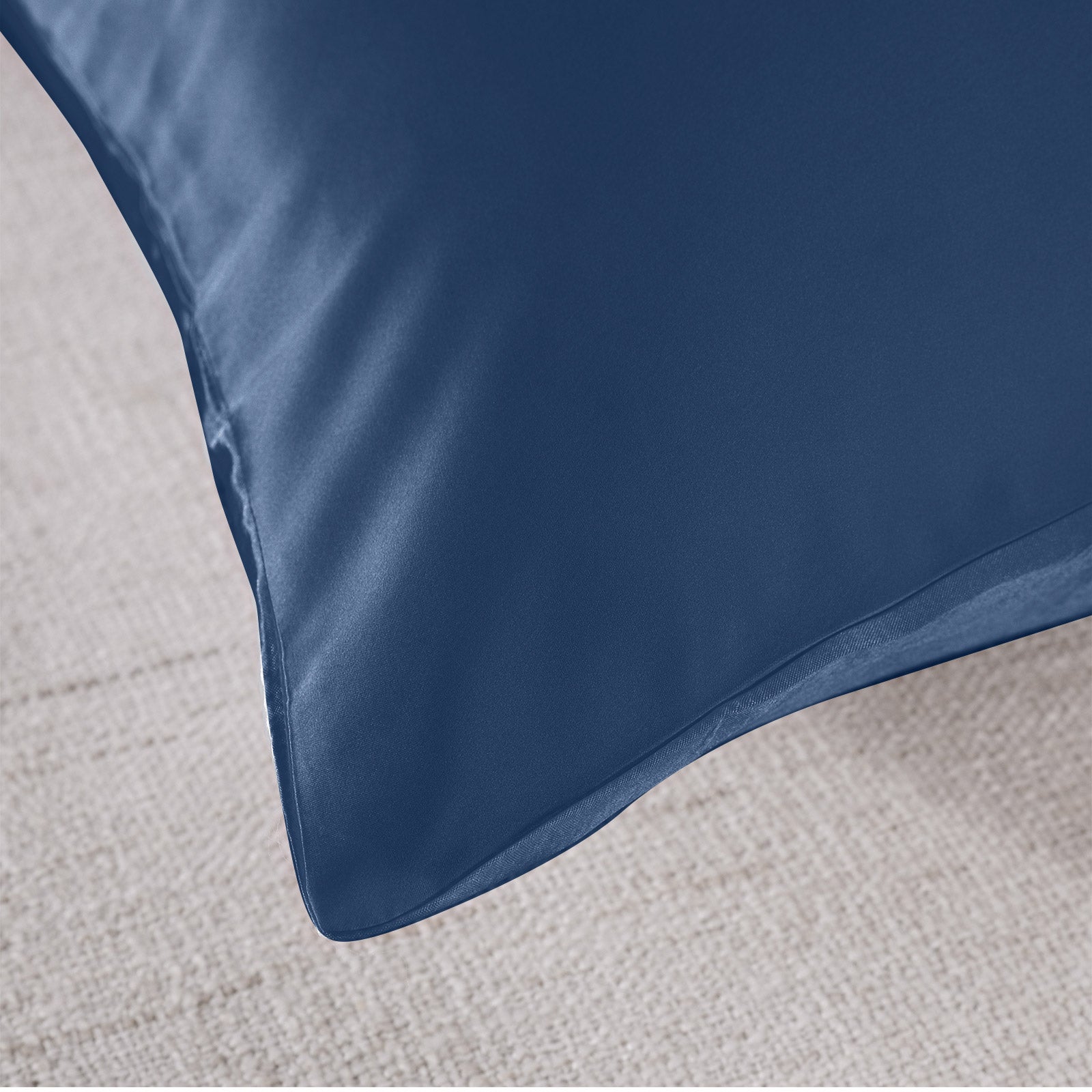 Mulberry Silk Pillow Case Twin Pack - Size: 51X76Cm - Navy