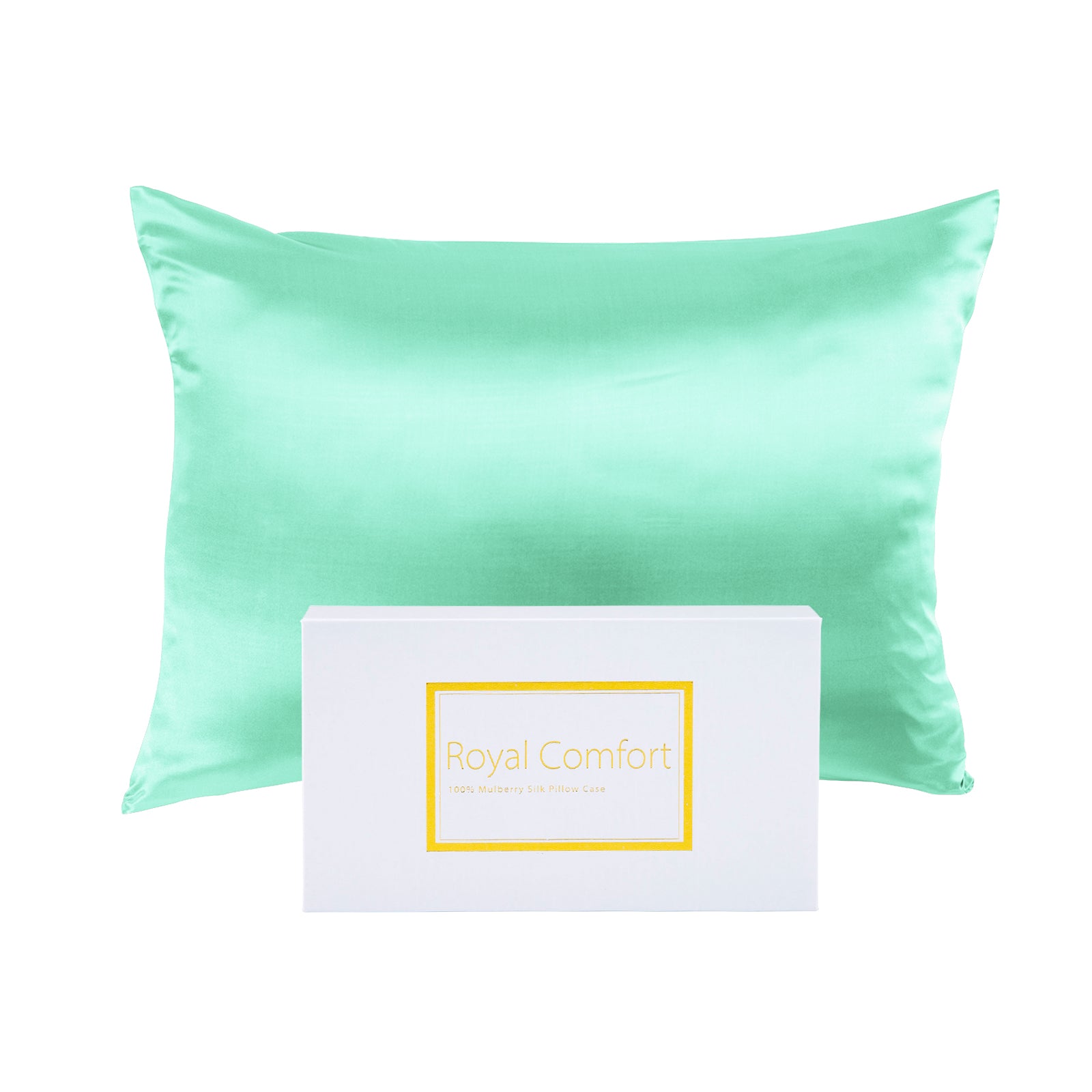 Mulberry Silk Pillow Case Twin Pack - Size: 51X76Cm - Mint