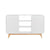 Merlin White Modern Retro Sideboard Buffet Table