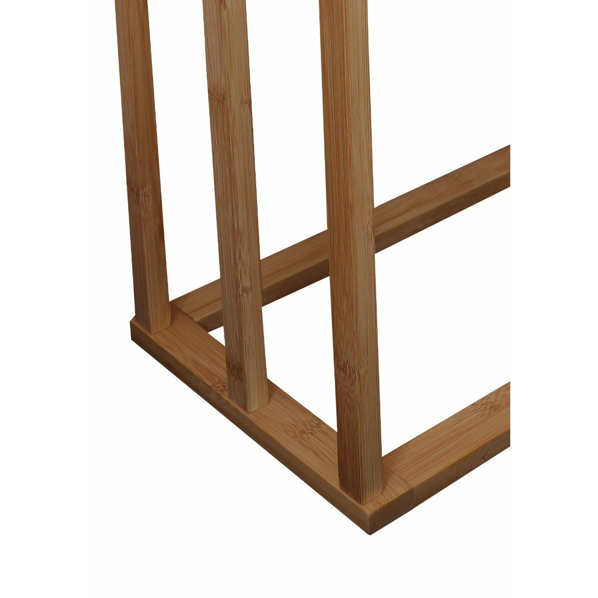 CARLA HOME Bamboo Towel Bar Holder Rack 3-Tier Freestanding for Bathroom and Bedroom