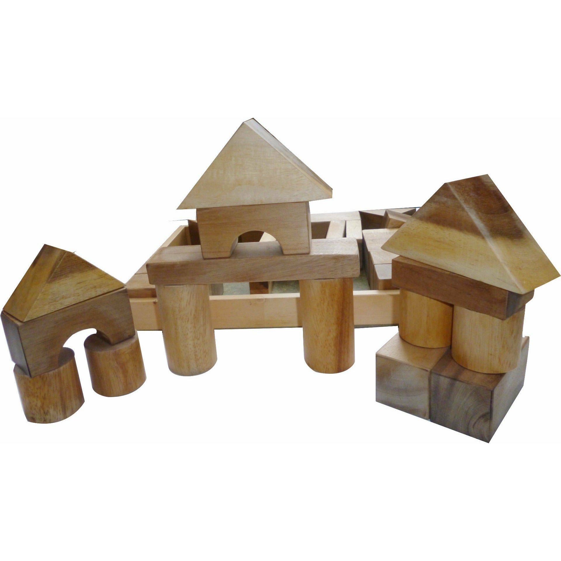 NATURAL WOOD BLOCKS 34 PCS