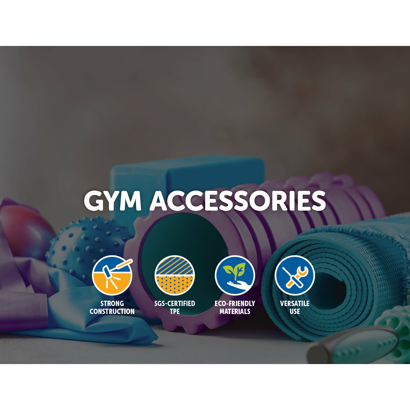 8mm TPE Yoga Mat Exercise Fitness Gym Pilates Non Slip Dual Layer