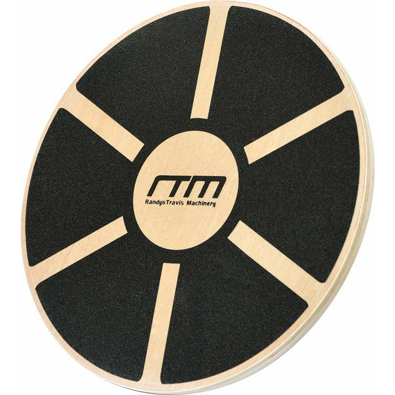 Heavy Duty 15.5" Wooden Balance Board with Non-Slip Pad Fitness