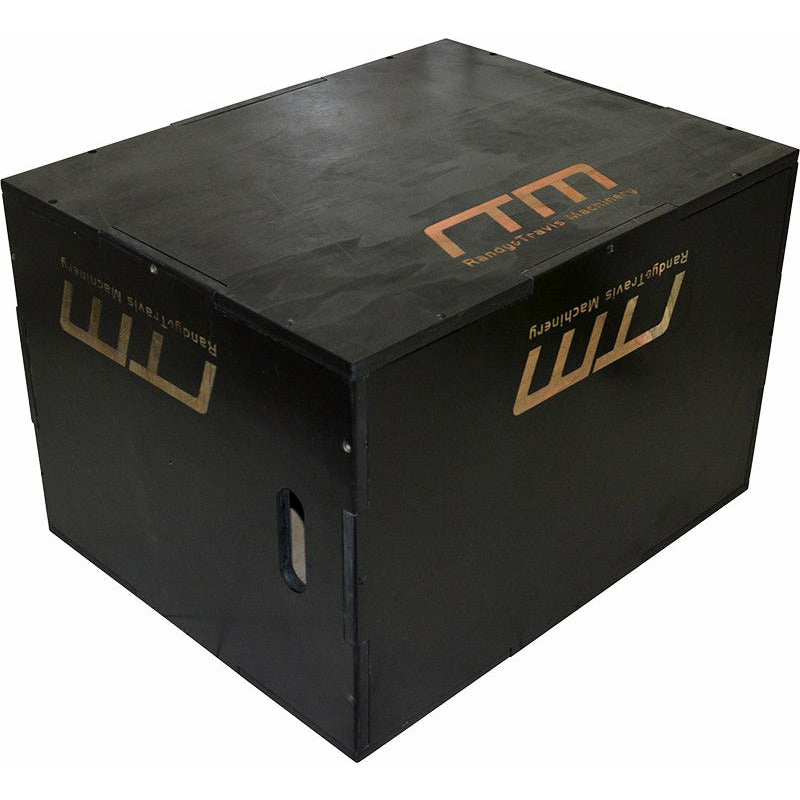 3 IN 1 Black Wood Plyo Games Plyometric Jump Box