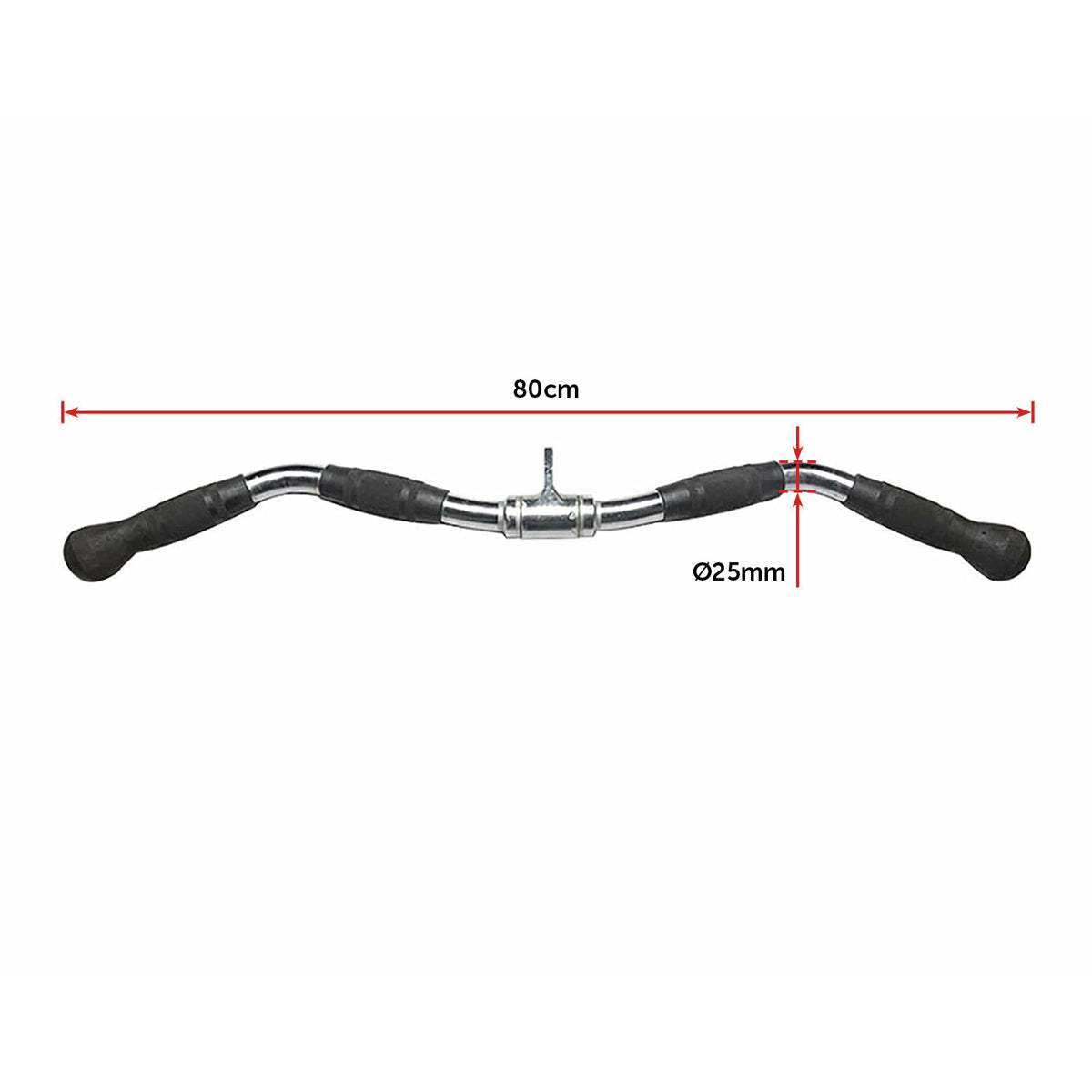 Randy & Travis Rubber-Coated Revolving Curl Row Bar Attachment