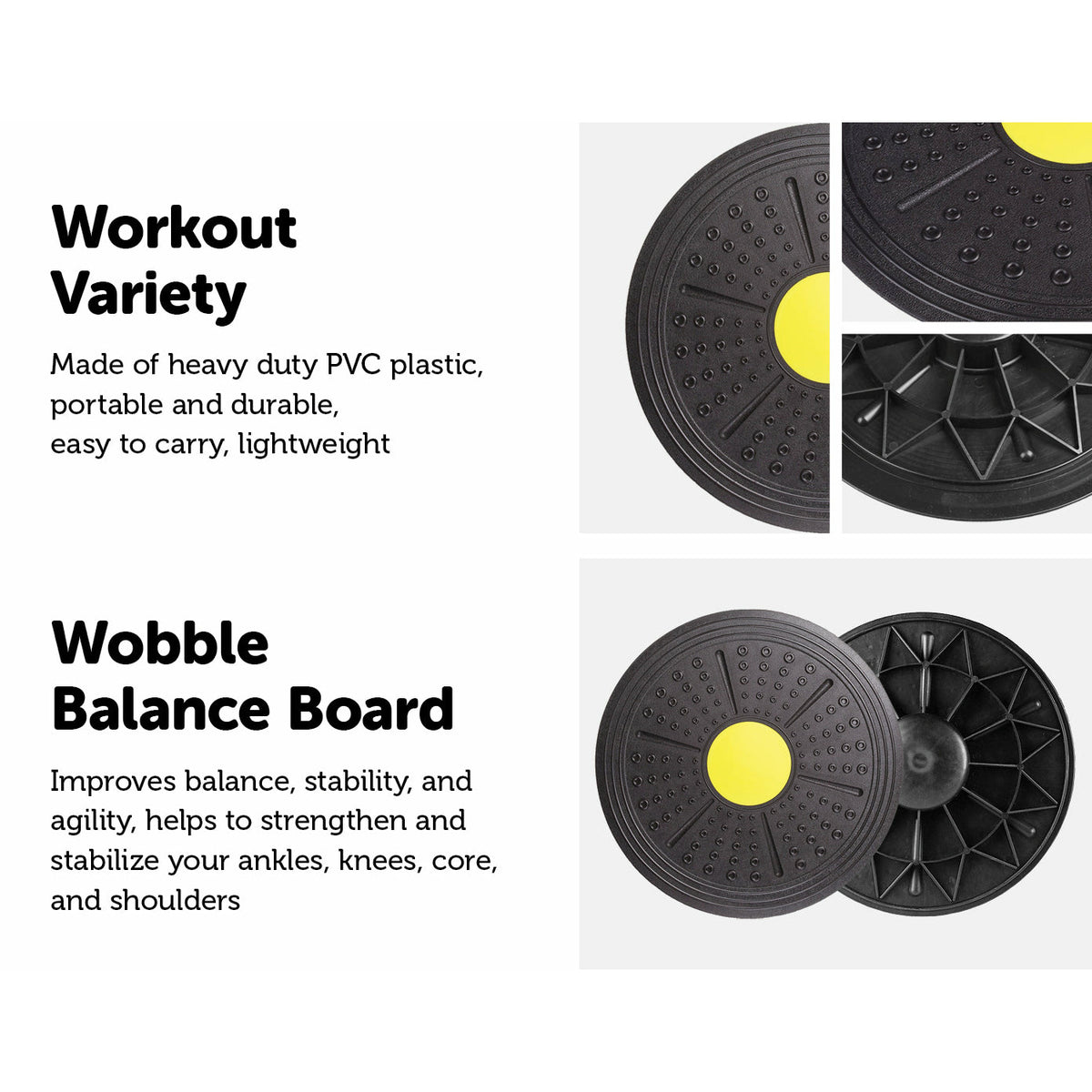 Pilates Fitness Wobble Balance Board