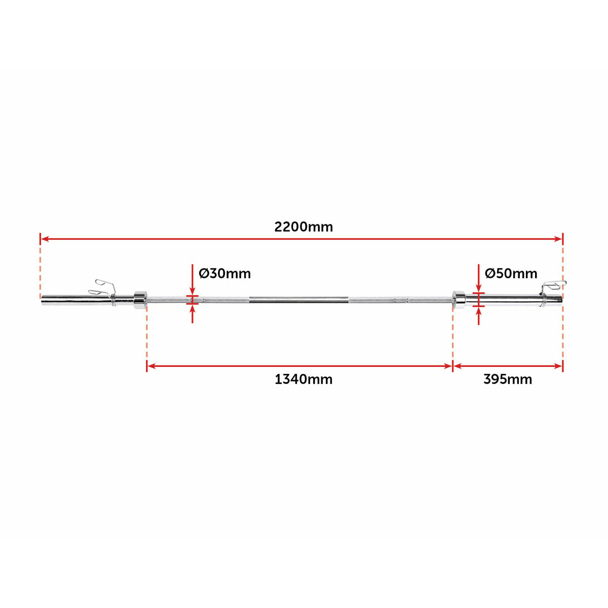 20kg Olympic Barbell (700lbs Rating)