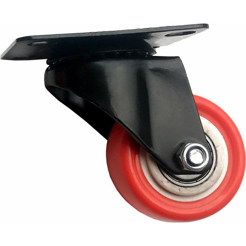 8 x 2" Polyurethane Castor Wheels - Swivel and 4 with brake