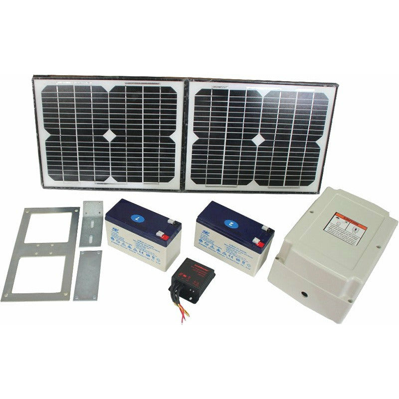 1000KG 20W Solar Double Swing Auto Motor Remote Gate Opener