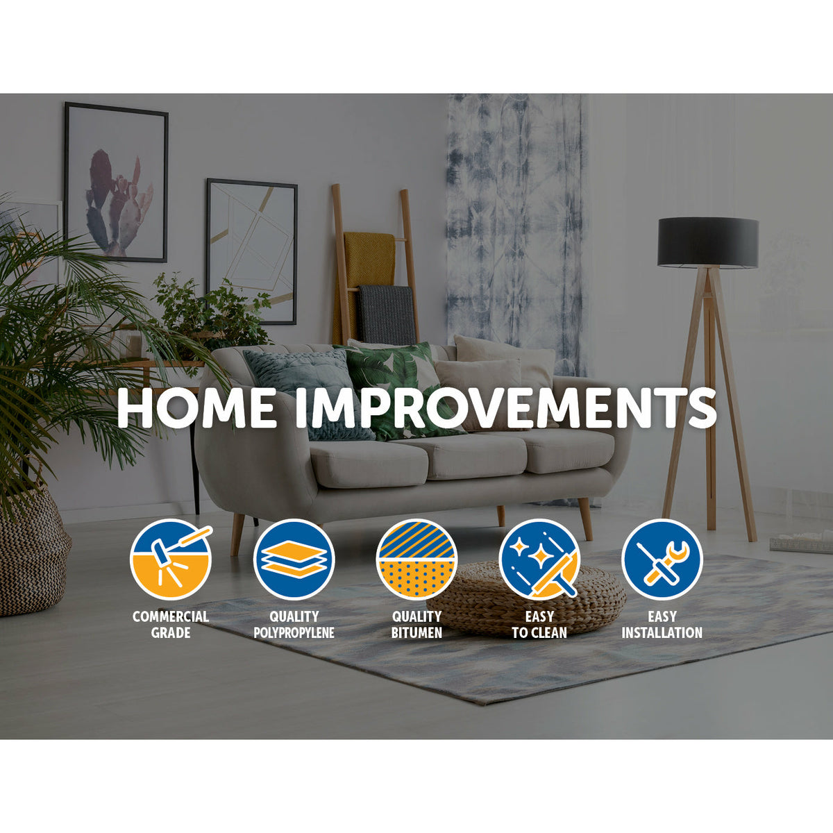 5m2 Box of Premium Carpet Tiles Commercial Domestic Office Heavy Use Flooring Grey