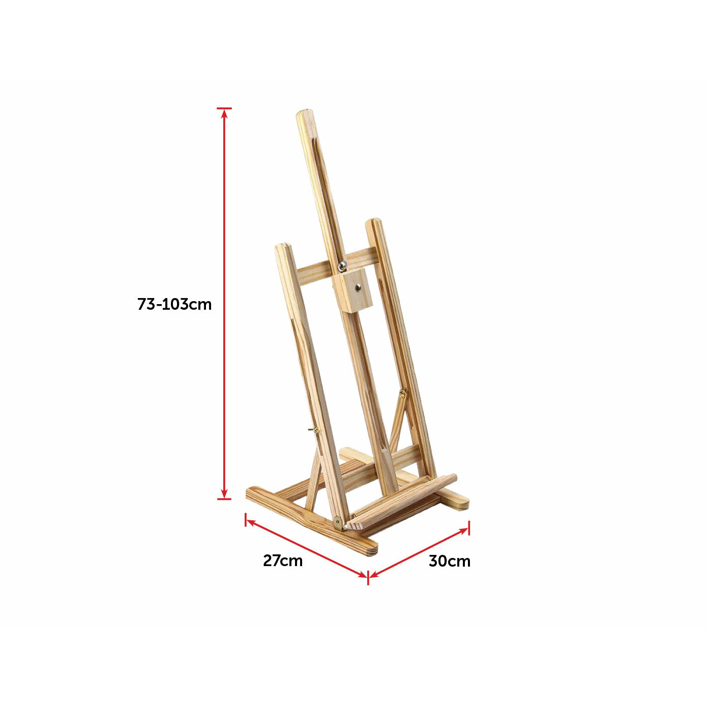 Tabletop Easel Wood Studio H-Frame Artist Art Display Painting Shop Tripod Stand Wedding