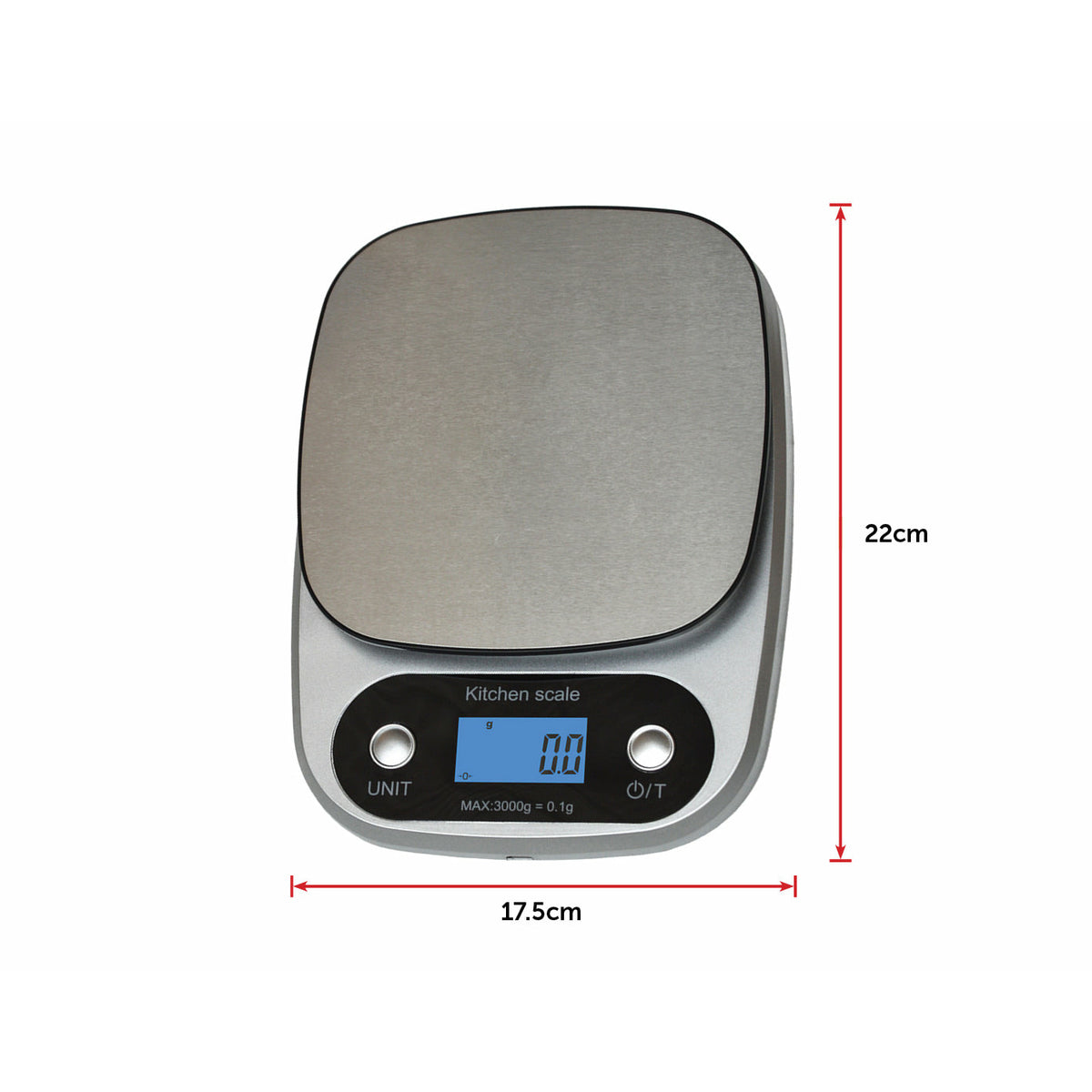 0.1g High Precision Kitchen Scale Rechargable Food Scale Digital 3KG