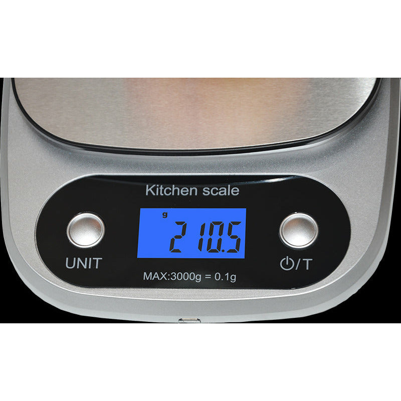 0.1g High Precision Kitchen Scale Rechargable Food Scale Digital 3KG