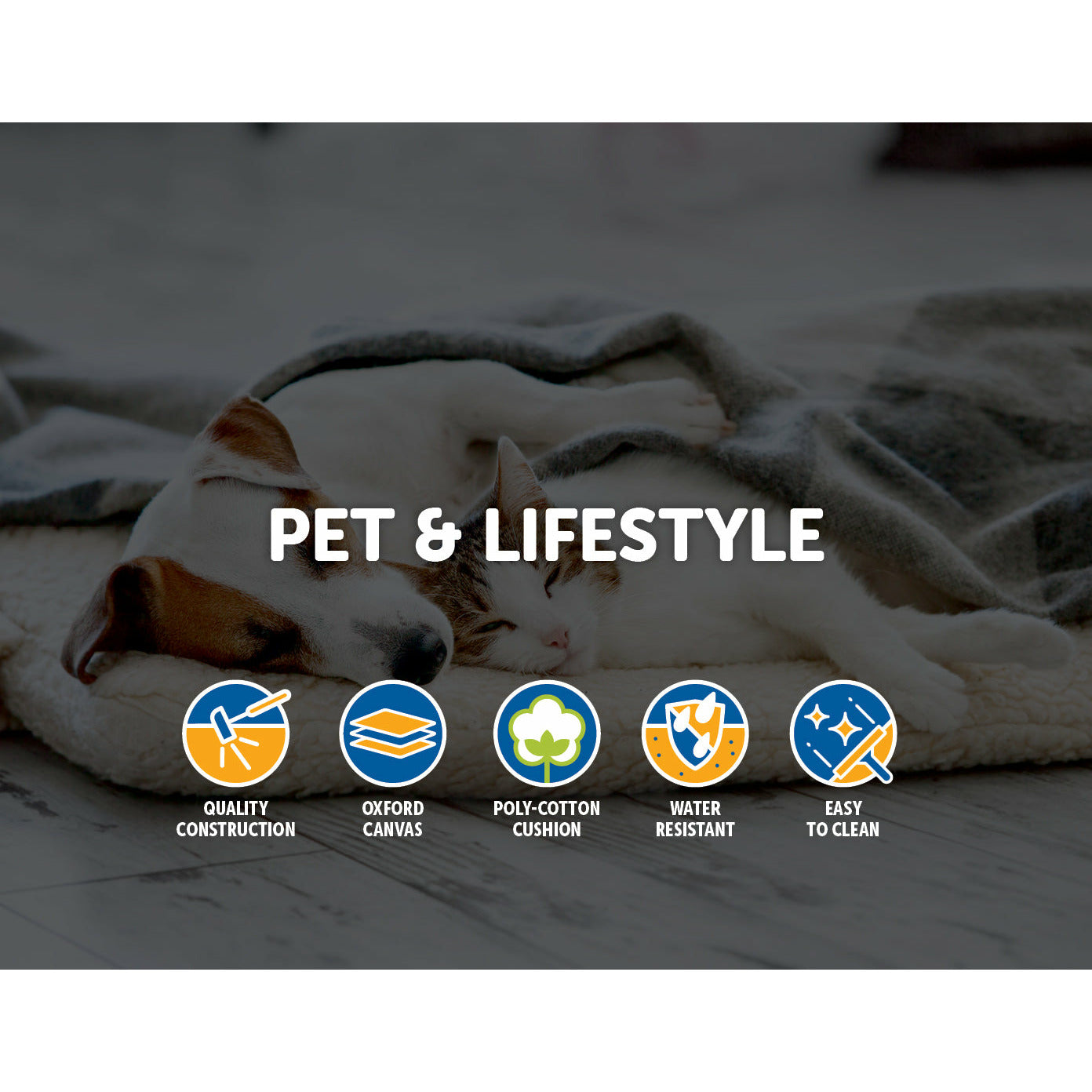 120cm x 100cm Heavy Duty Waterproof Dog Bed