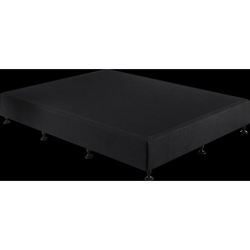 Palermo King Single Ensemble Bed Base Midnight Black Linen Fabric