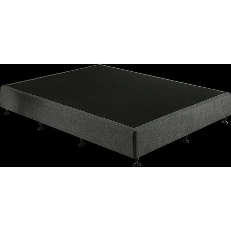 Palermo King Single Ensemble Bed Base Platinum Graphite Linen Fabric