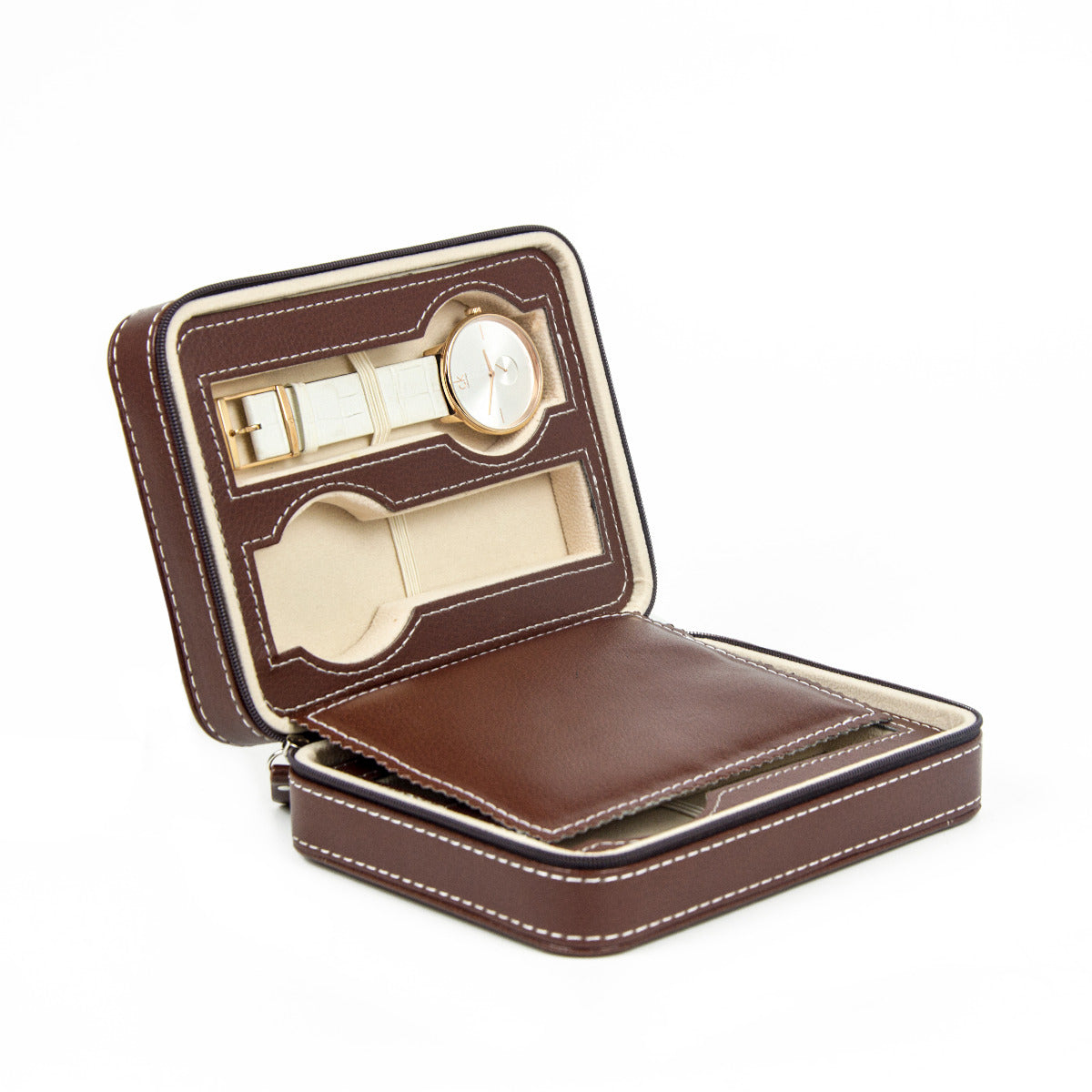 Watch Box Display Travel Case PU Leather