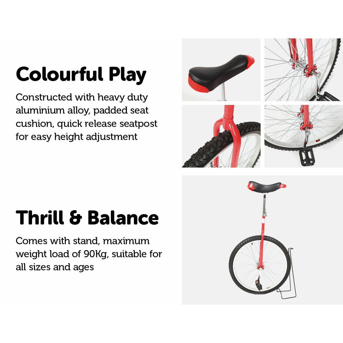 24'' Pro Circus Unicycle Bike