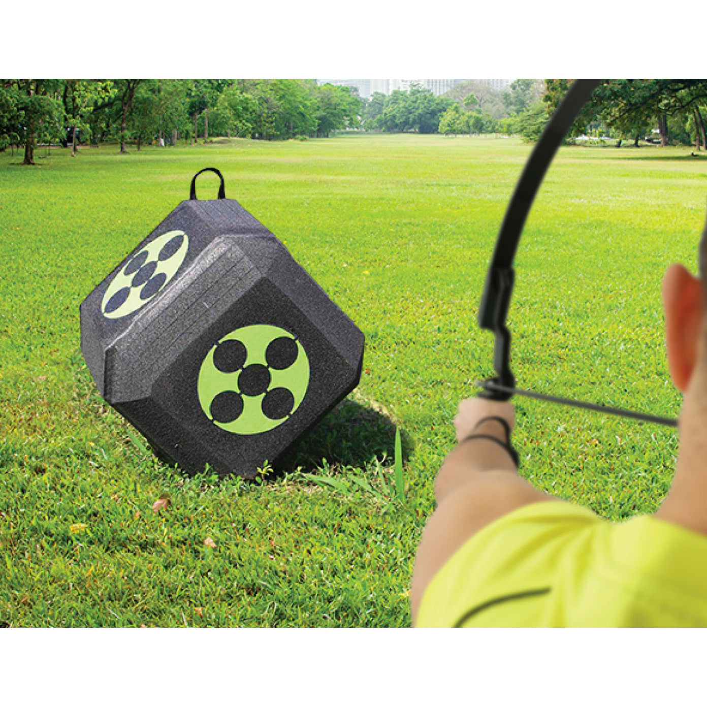 Archery 3D Dice Target Cube Reusable 18 Sides 23CM Self Healing XPE Foam Target
