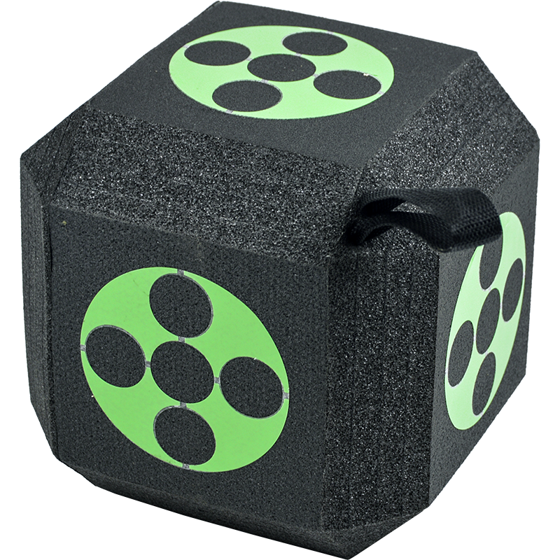 Archery 3D Dice Target Cube Reusable 18 Sides 23CM Self Healing XPE Foam Target