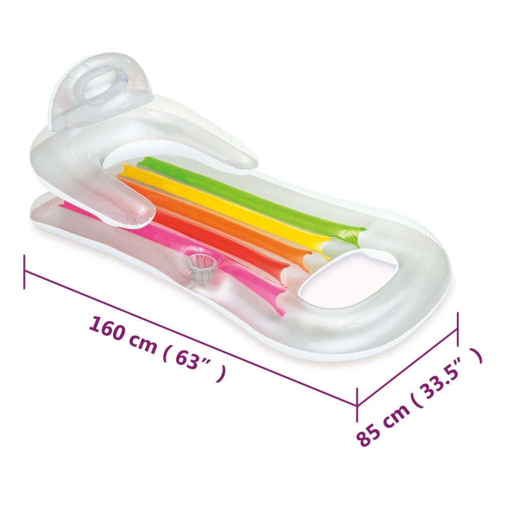 Inflatable Pool Lounger 160x85 cm Vinyl