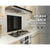 Toughened 60cm x 75cm Black Glass Kitchen Splashback