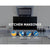 Toughened 60cm x 70cm Black Glass Kitchen Splashback