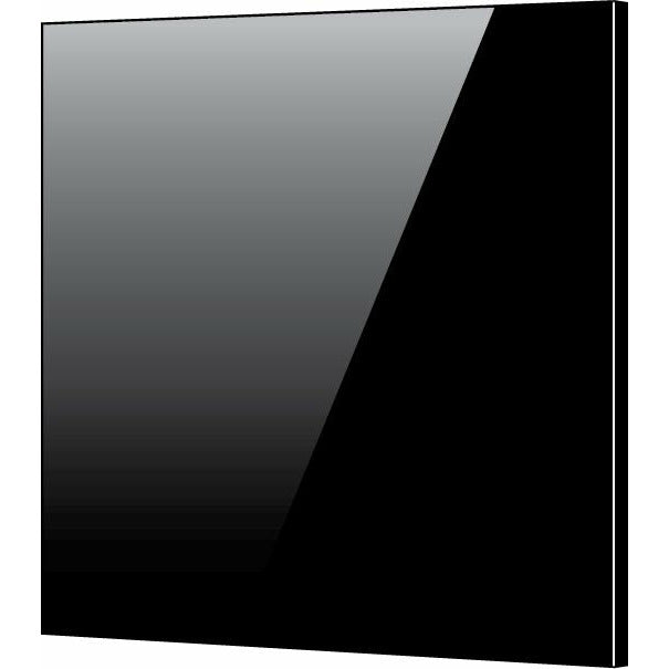Toughened 60cm x 70cm Black Glass Kitchen Splashback