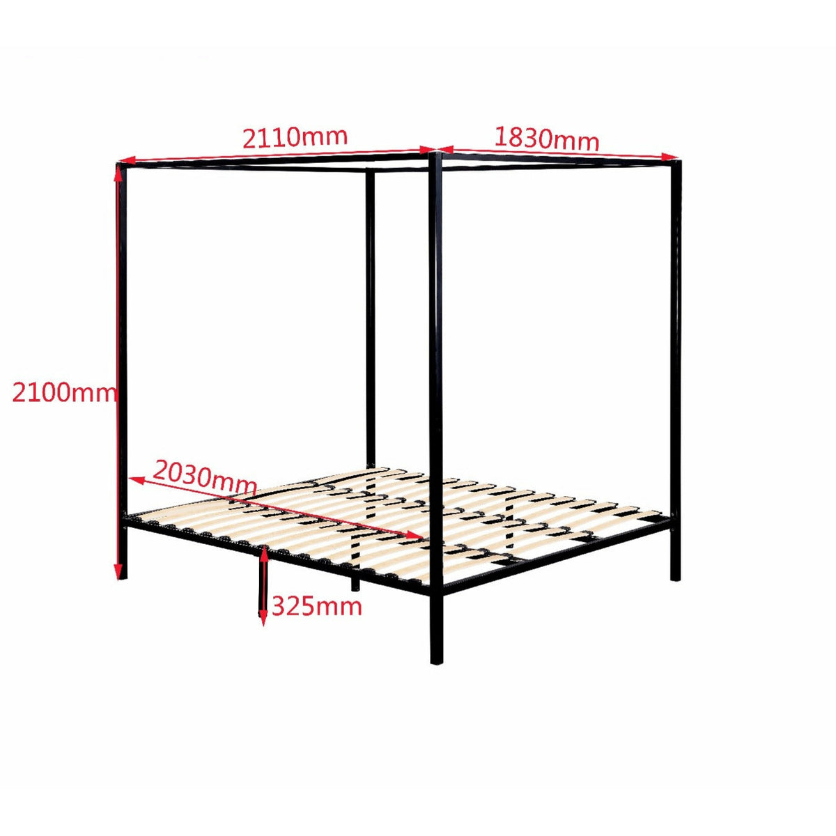 4 Four Poster King Bed Frame