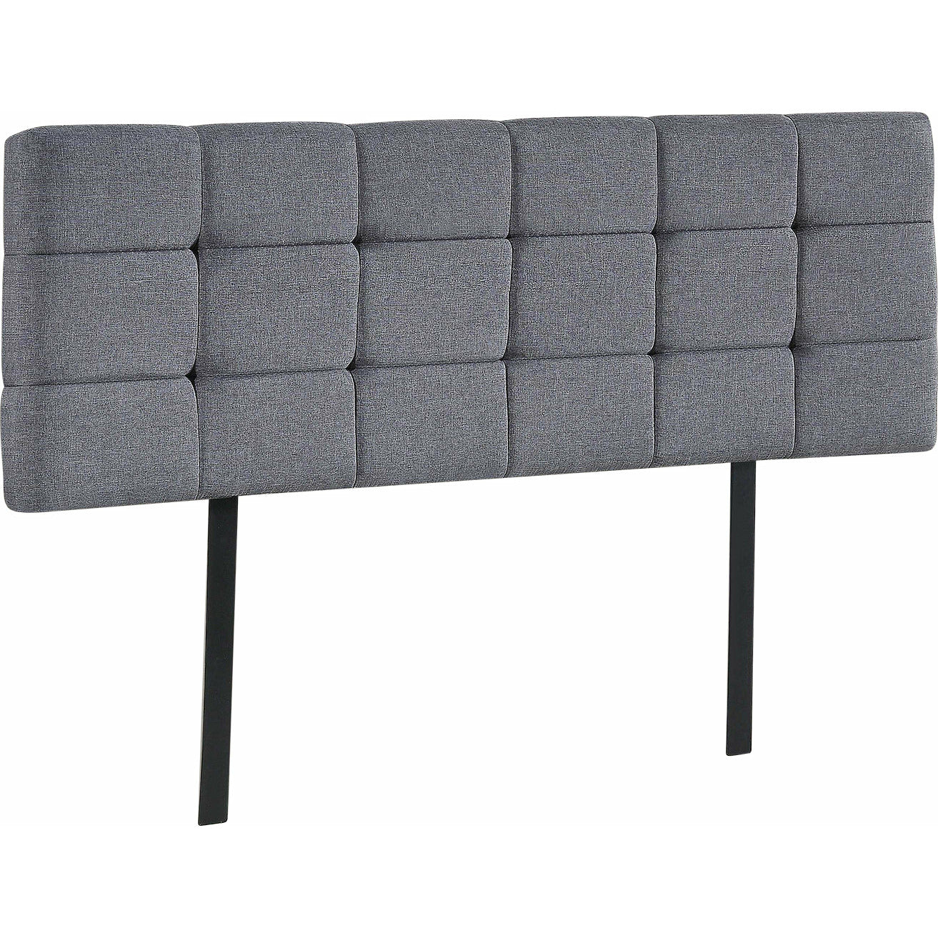 Linen Fabric Queen Bed Deluxe Headboard Bedhead - Grey