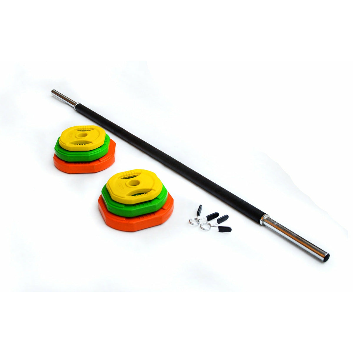 20kg Standard Rubber Coloured Barbell