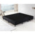 Palermo Queen Ensemble Bed Base Midnight Black Linen Fabric