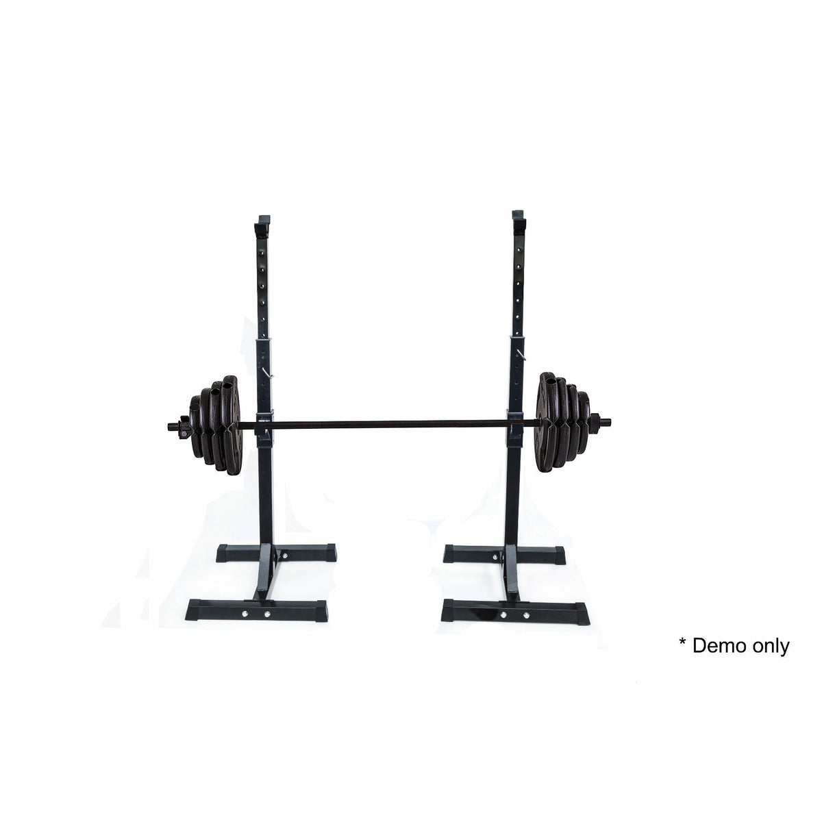 Pair of Adjustable Squat Rack Sturdy Steel Barbell Bench Press Stands GYM/HOME