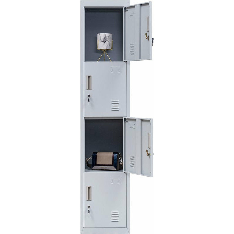 4-Door Vertical Locker for Office Gym Shed School Home Storage