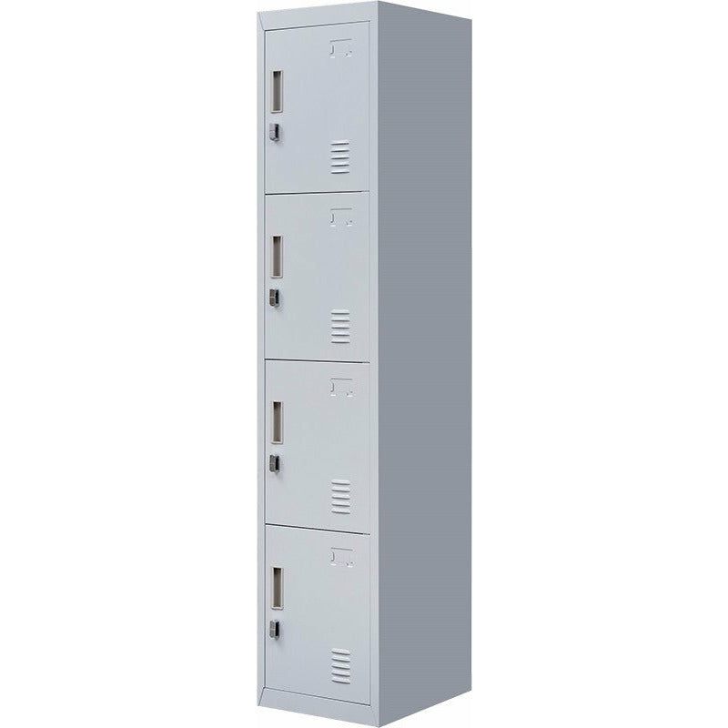 4-Door Vertical Locker for Office Gym Shed School Home Storage