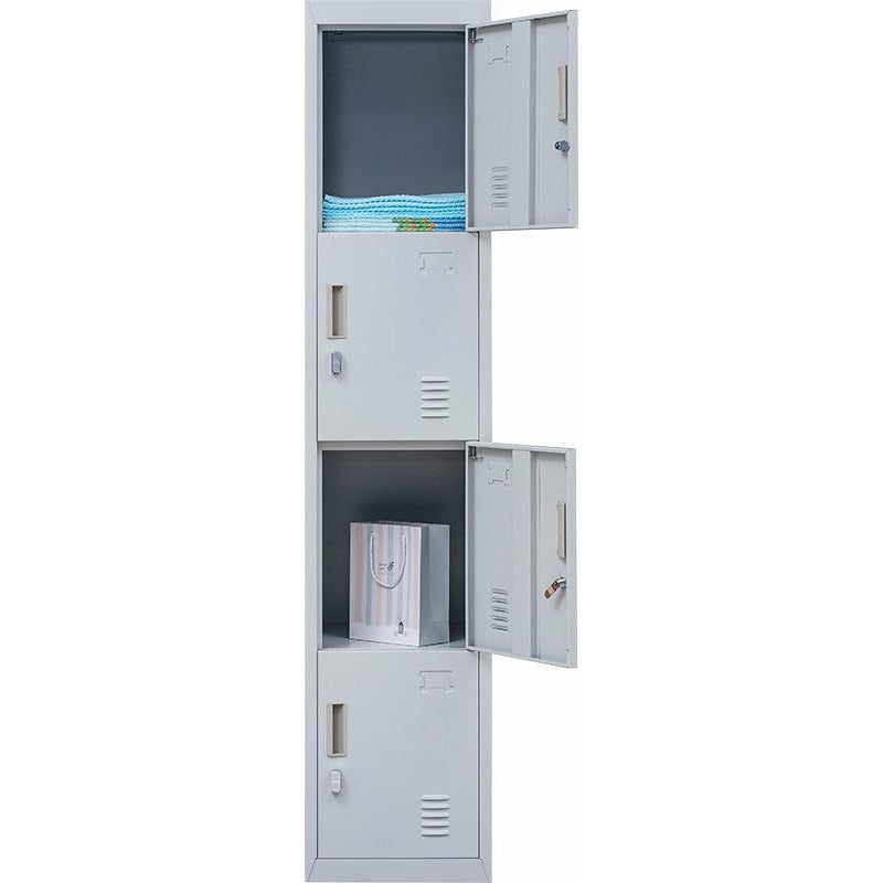 4-Door Vertical Locker for Office Gym Shed School Home Storage