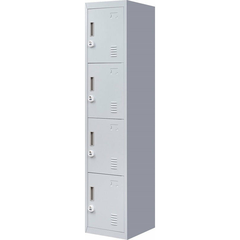 4-Door Vertical Locker for Office Gym Shed School Home Storage
