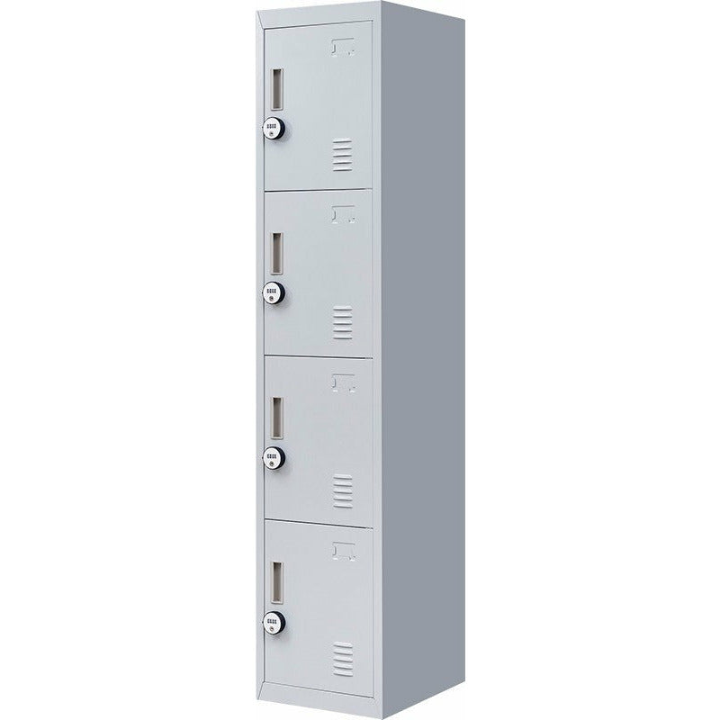 4-Door Vertical Locker for Office Gym Shed School Home Storage