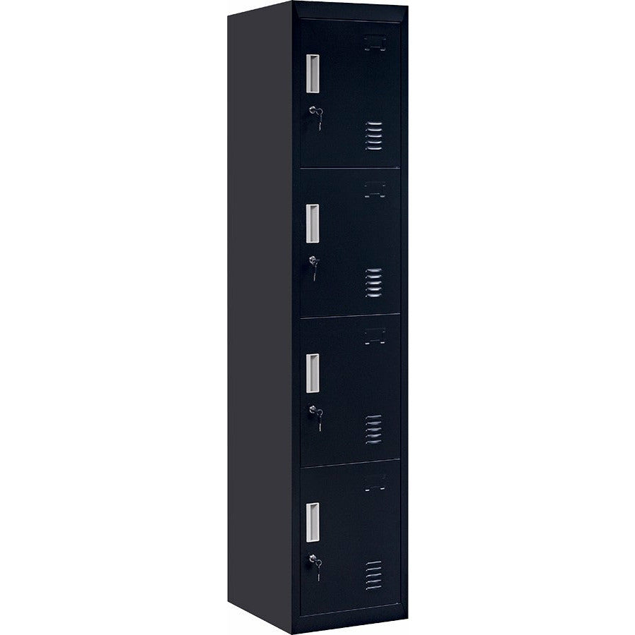 4-Door Vertical Locker for Office Gym Shed School Home Storage