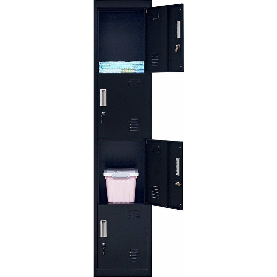 4-Door Vertical Locker for Office Gym Shed School Home Storage