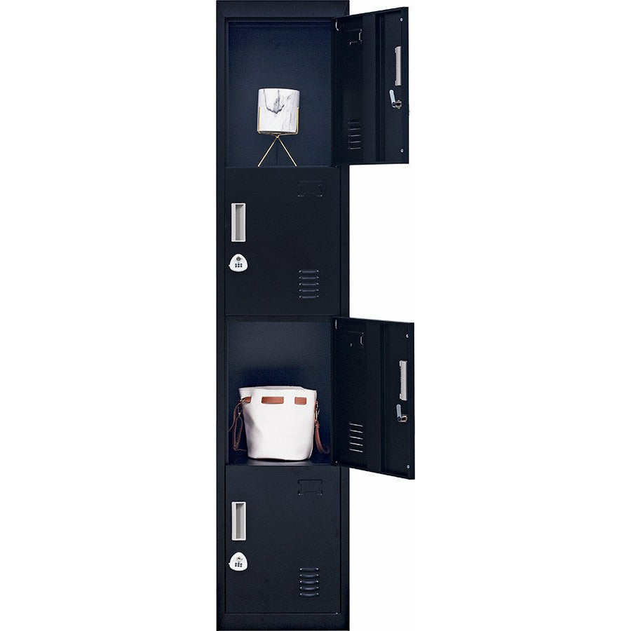 4-Door Vertical Locker for Office Gym Shed School Home Storage