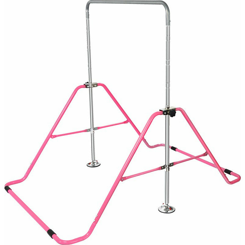 Kids Gymnastics Bars Training Horizontal Bar Monkey Kip Bar Pink
