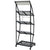 Magazine Rack 47x40x134 cm Black and White A4