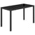 5 Piece Outdoor Dining Set with Cushions Poly Rattan Black